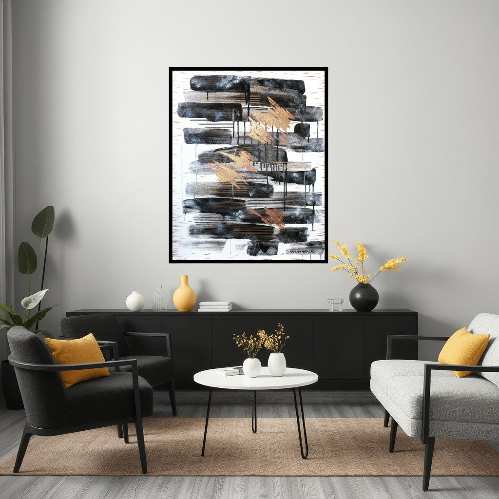 Läbistades vaikust. 60x80sm Akrüül, lõuend