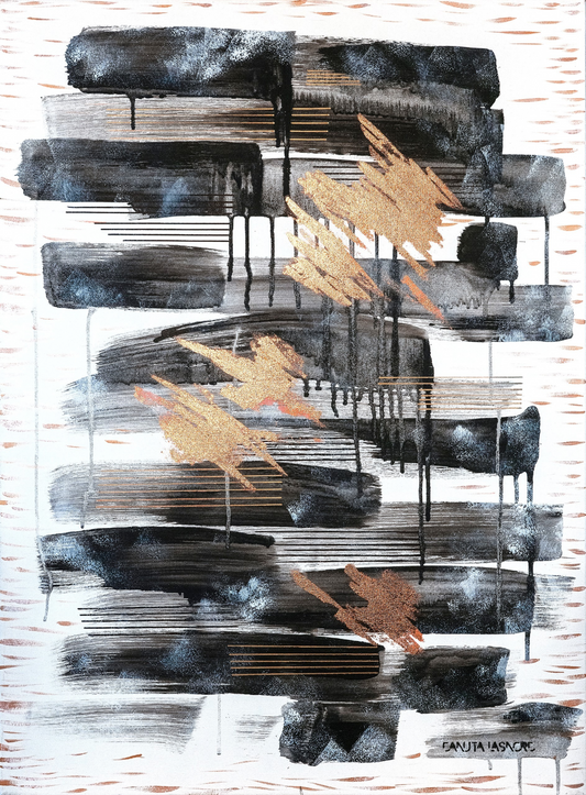 Läbistades vaikust.   60x80sm Akrüül, lõuend