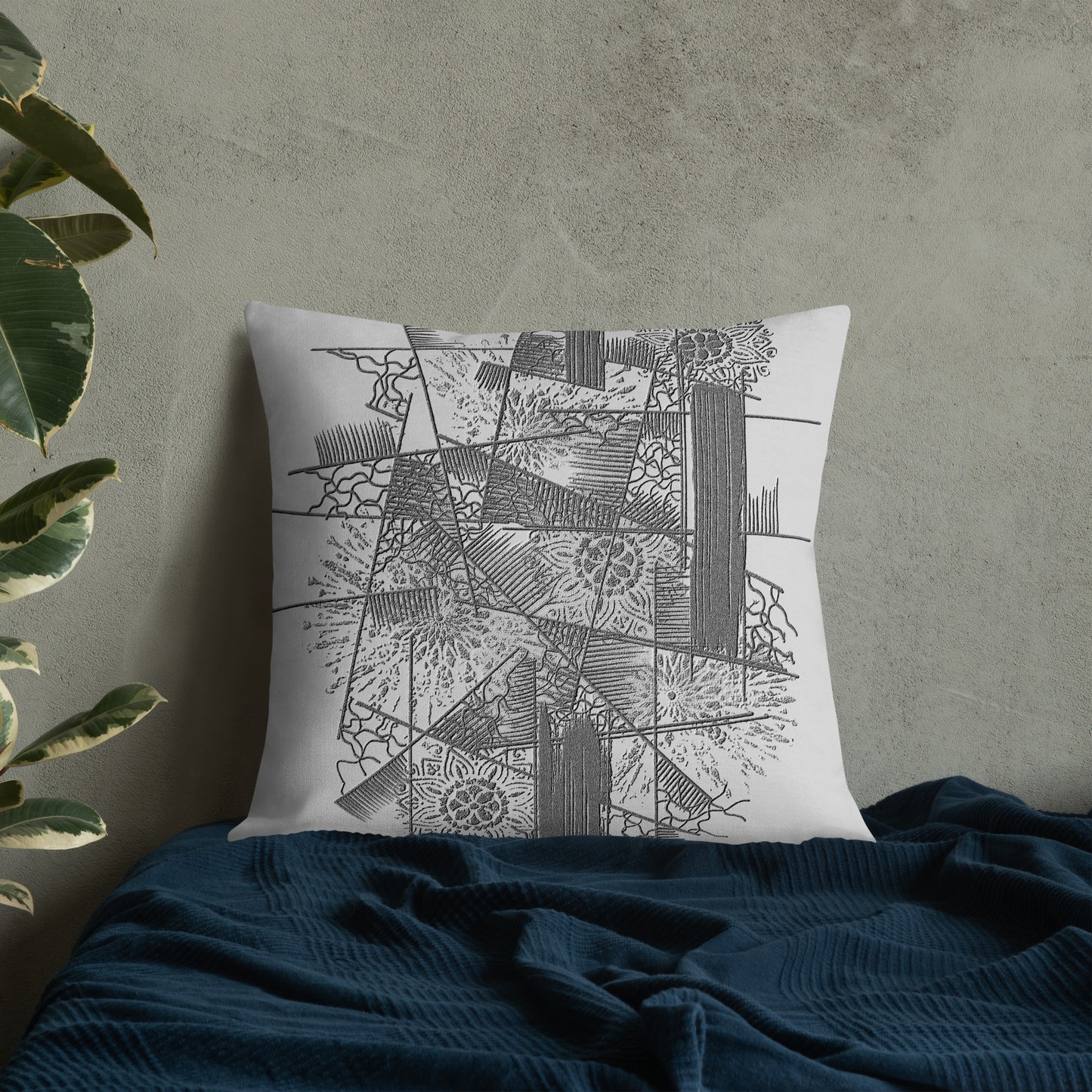 Cuscino dal design semplice e moderno, stampa POD di qualità.