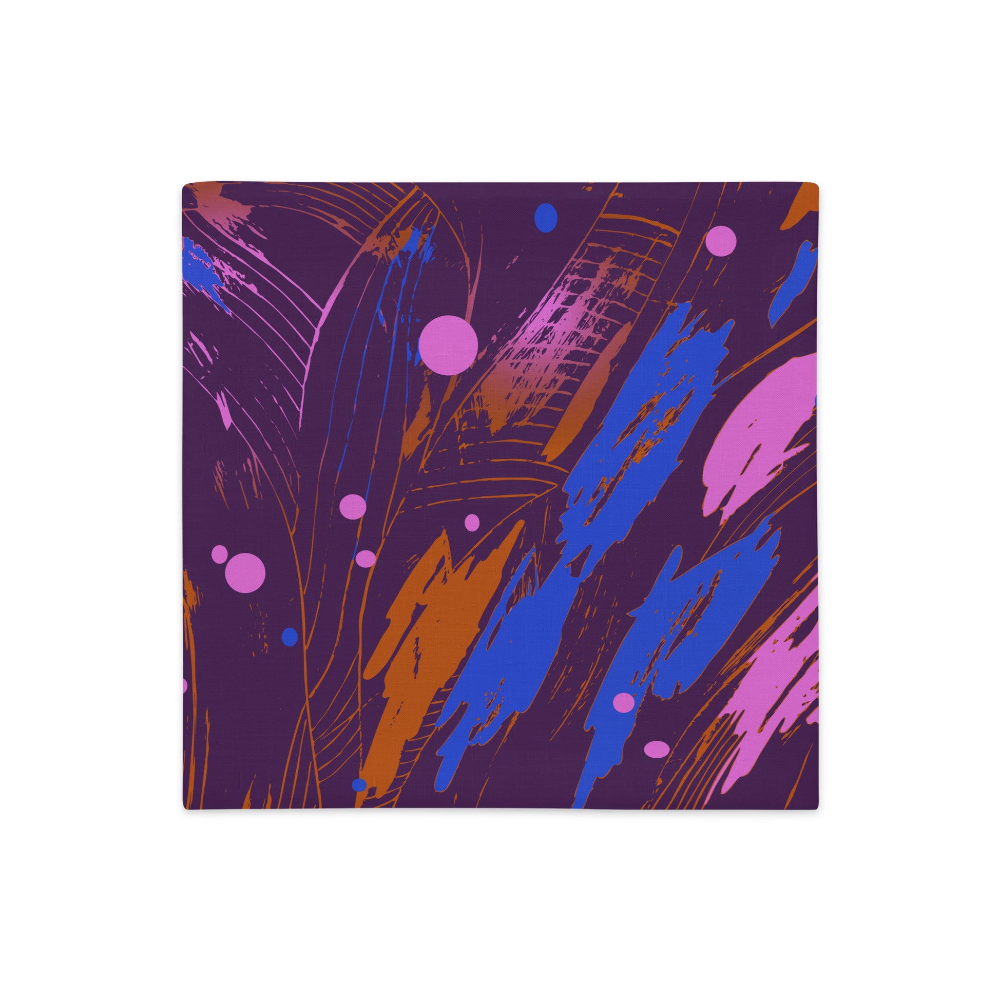 Red abstract Pillowcase. Designer cushion cover for sofa 
