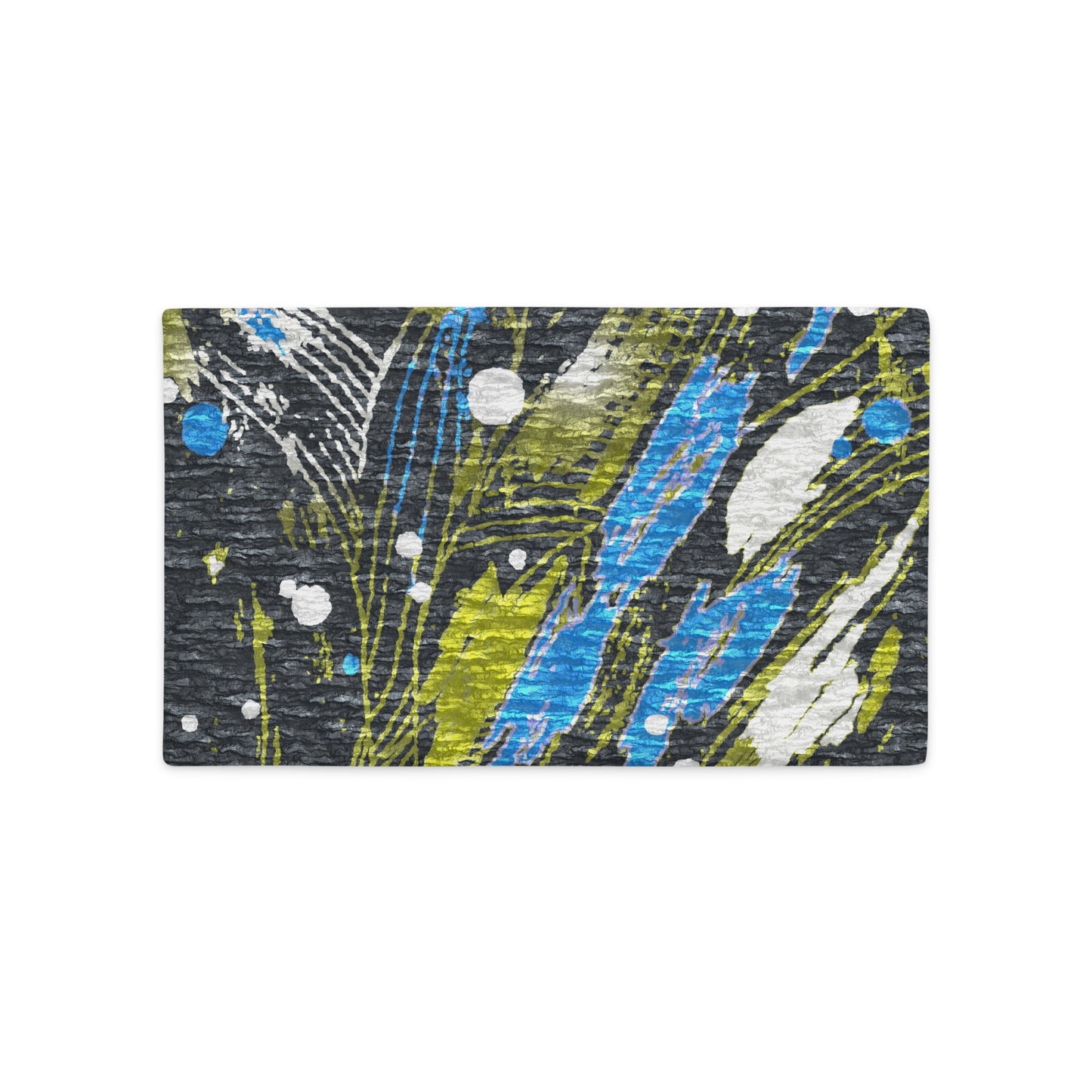 A colorful geometric patterned premium pillow case. lumbar cushion case 30x50